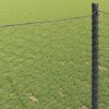 vidaXL Hexagon Fence Grey 1 x 100 m PVC