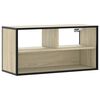 vidaXL TV Cabinet Sonoma Oak 80x31x39.5 cm Engineered Wood and Metal
