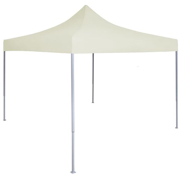vidaXL Professional Folding Party Tent 2x2 m Steel Cream