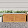 vidaXL Garden Storage Box with Bag 175x50x55 cm Solid Wood Teak