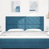 vidaXL Headboard Height Adjustable Dark blue 180 cm Velvet
