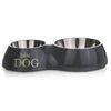 Beeztees Double Feeding Bowl Best Dog 1050 ml 37x22 cm 650396