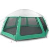 vidaXL Pool Tent with Removable Fly & Mesh Walls Sea Green 612x612 cm