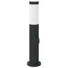 vidaXL Bollard Lights with Outlet 3pcs 50 cm Stainless Steel IP44