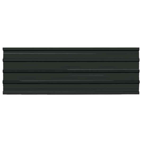 vidaXL Roof Panel 12 pcs Anthracite 129 x 45 cm Galvanised steel