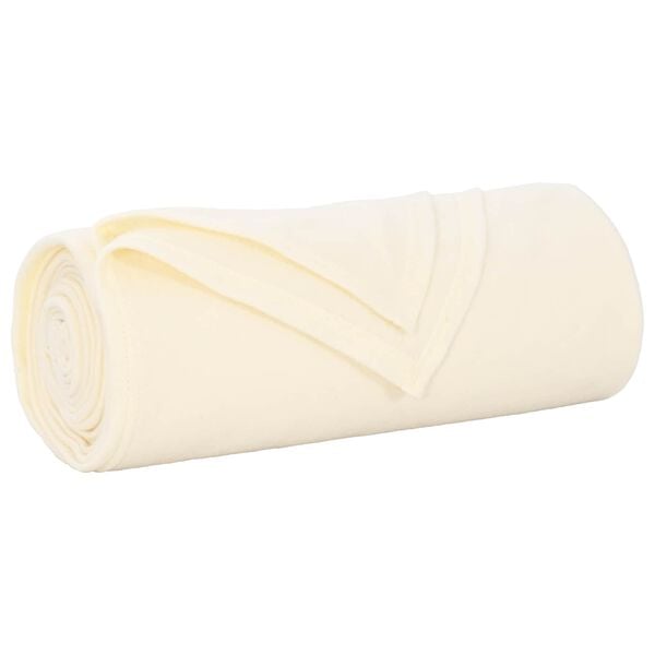 vidaXL Throw Blankets 6 pcs Cream 170 x 130 cm Fleece