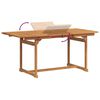vidaXL 7 Piece Garden Dining Set Solid Wood Acacia and Textilene