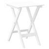 vidaXL Side Table Foldable White Solid Wood Poplar