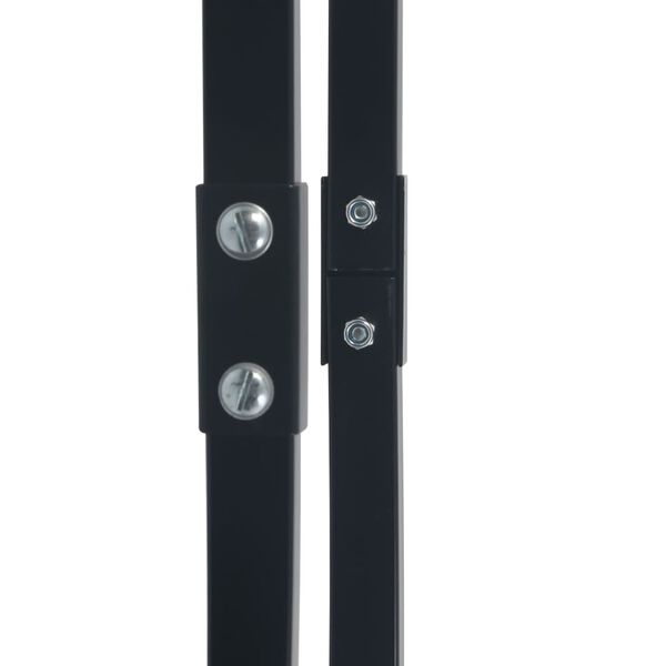 vidaXL Firewood Rack Black 80x25x100 cm Steel