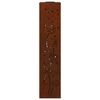 vidaXL Solar LED Pathway Light 2 pcs Rusty Weathering Steel