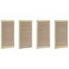 vidaXL Cabinet Door 4 pcs Natural 110 x 2.1 x 59.5 cm Solid Pine Wood