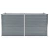vidaXL Raised Garden Bed 160x80x77 cm Galvanised Steel Grey
