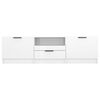 vidaXL TV Cabinet High Gloss White 140x35x40 cm Engineered Wood