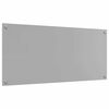 vidaXL Kitchen Backsplash 2 pcs Light Grey 110 x 50 cm Tempered Glass