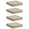 vidaXL Floating Wall Shelves 4 pcs Oak 23x23.5x3.8 cm MDF