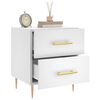 vidaXL Bedside Cabinets 2 pcs White 40x35x47.5 cm Engineered Wood
