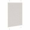 vidaXL Pleated Blind Light Grey 90x100 cm Fabric Width 89.4 cm Polyester