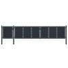 vidaXL Garden Gate Metal 5x1.5 m Anthracite