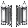 vidaXL Ornamental Garden Gate Wrought Iron 122x20.5x100 cm