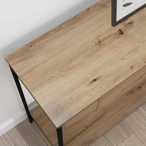 vidaXL Console Table Artisan Oak 100 x 34.5 x 75 cm Engineered wood
