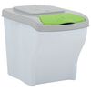 vidaXL Stackable Dustbins 4 pcs 80 L White