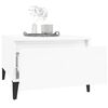 vidaXL Side Tables 2 pcs High Gloss White 50x46x35 cm Engineered Wood