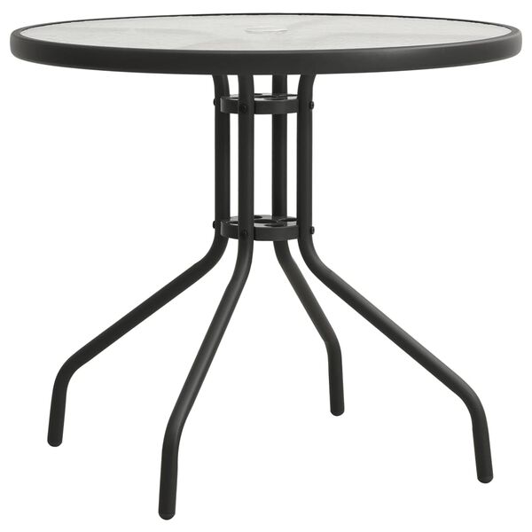 vidaXL Bistro Table Anthracite &Oslash;80x71 cm Steel
