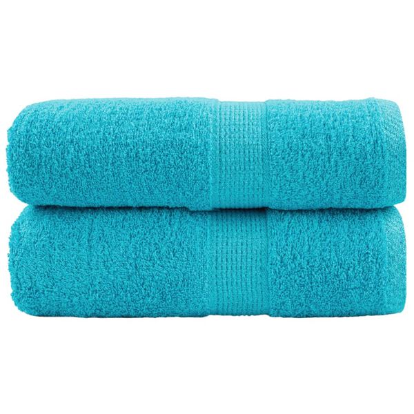 vidaXL Premium Wash Towels SOLUND 2 pcs Turquoise 30x30 cm 600 gsm