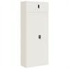 vidaXL File Cabinet White 90x40x220 cm Steel