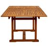 vidaXL 7 Piece Garden Dining Set Solid Wood Acacia and Textilene