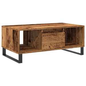 vidaXL Coffee Table Old Wood 90x50x36.5 cm Engineered Wood