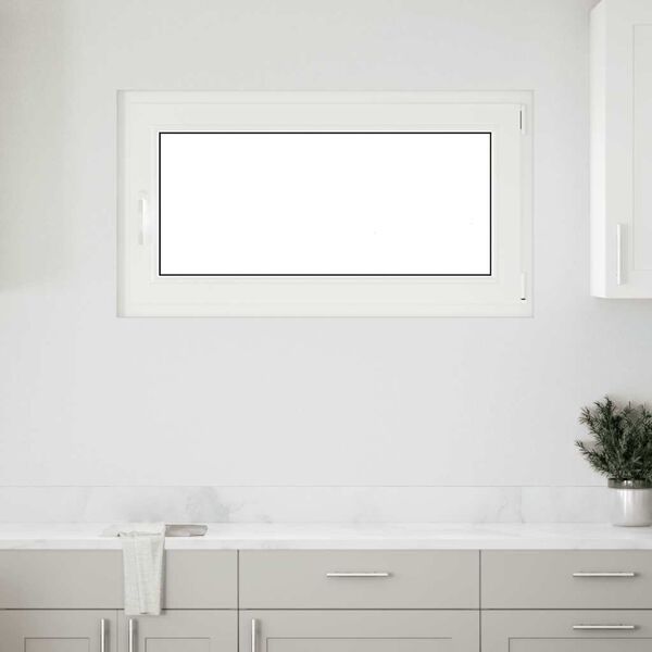 vidaXL Basement Window "RISOR" 110x70 cm Tilt&Turn DIN Right Anthracite