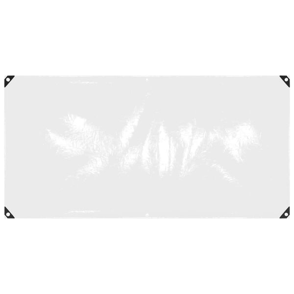 vidaXL Tarpaulin with Eyelets Transparent 1 x 2 m Polyethylene
