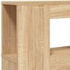 vidaXL LED Headboard Sonoma Oak 140x18.5x103.5 cm Engineered Wood