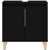vidaXL Sink Cabinet Black 58x33x60 cm Engineered Wood