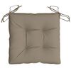 vidaXL Chair Cushions 4 pcs Taupe 40x40x7 cm Oxford Fabric