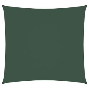 vidaXL Sunshade Sail Oxford Fabric Square 2x2 m Dark Green