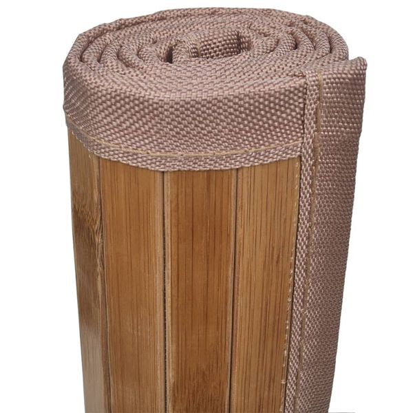 vidaXL 2x Bamboo Bath Mats 40 x 50 cm Brown