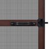 vidaXL Hinged Insect Screen Manual Brown and Black 100 x 215 cm