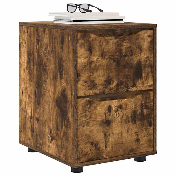 vidaXL Storage Cabinet Smoked Oak 40 x 48 x 57 cm Engineered Wood