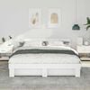 vidaXL Bed Frame with Headboard White 180 x 200 cm Solid Pine Wood