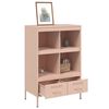 vidaXL Highboard Pink 68x39x101.5 cm Steel