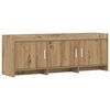 vidaXL TV Cabinet 130 x 33 x 47 cm Artisan Oak Engineered Wood