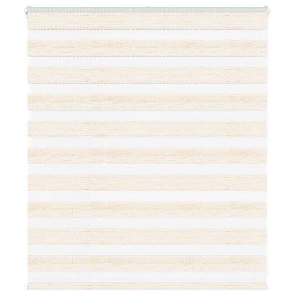 vidaXL Zebra Blind Marble Beige 120x100 cm Fabric Width 115.9 cm Polyester
