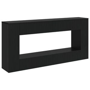 vidaXL Console Table Striped Black 155 x 29 x 74 cm Engineered Wood