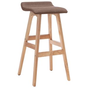 vidaXL Bar Stool Taupe Fabric