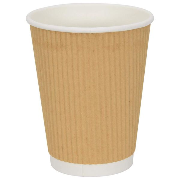 vidaXL Paper Coffee Cups with Lids 1000 pcs 12oz 300ml