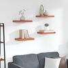 vidaXL Wall Shelf 4 pcs Red 40 x 23.5 x 4 cm Engineered Wood