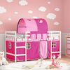 vidaXL Kids' Loft Bed with Tunnel without Mattress Pink 80x200cm