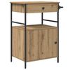vidaXL Kitchen Trolley Artisan Oak 56 x 43 x 89.5 cm Engineered Wood